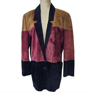 Vintage Avanti Women's Suede Blazer Jacket‎ Size Small